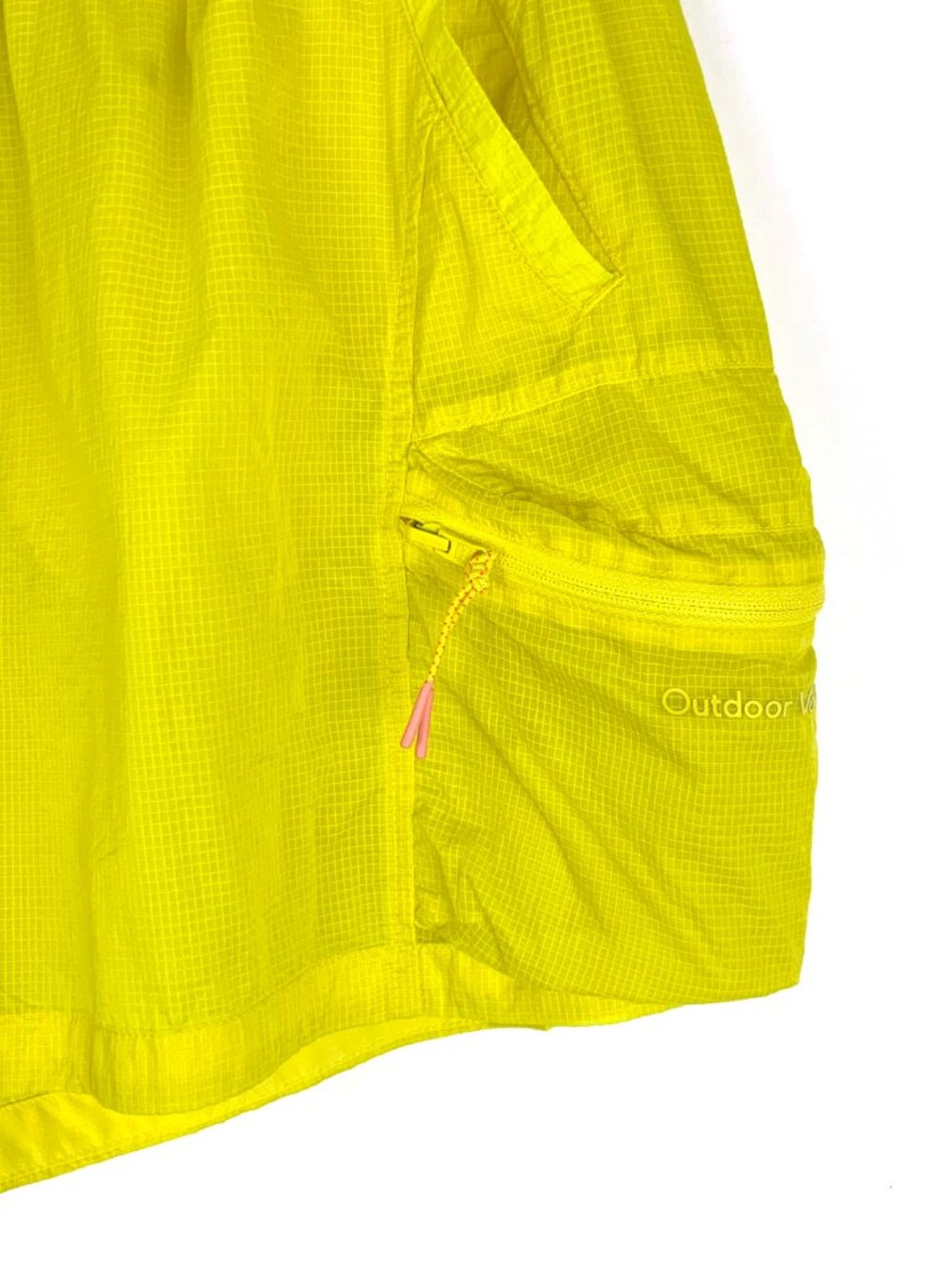 Outdoor Voices Yellow Windbreaker 3" Shorts Sz M - Picture 3 of 16